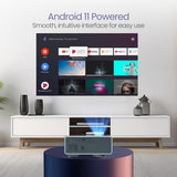 Portronics Beem 450 Smart LED Projector with 1080p Full HD Resolution, Built-in Streaming Apps (Netflix, Prime Video, Hotstar), 4000 Lumens, Screen Mirroring, 5 Watt Speaker (Grey)