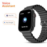 Fire-Boltt Supernova- 45.2mm AMOLED Display, 500 NITS Brightness, 368 * 448 px Resolution, Bluetooth Calling, 123 Sports Modes, Voice Assistant, Inbuilt Games (Black)