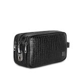 WIWU Salem Pouch Fingerprint Lock Leather Bag, Black