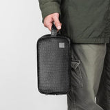 WIWU Salem Pouch Fingerprint Lock Leather Bag, Black