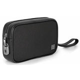 WIWU Master Genuine Leather Fingerprint Lock Pouch, Black