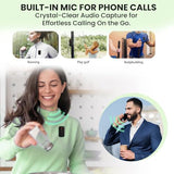 Portronics Talk Three Wearable Bluetooth Speaker with Mic, Magnetic/Spring Clip-On, Upto 10Hours Playtime, IPX5 Water/Dust Resistant, Bluetooth 5.3v, Big Buttons, Portable Speaker with Microphone
