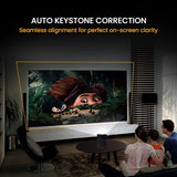 Portronics Pico 12 Portable Smart Projector with Android 11, 4K Ultra HD Support, Rechargeable, 3200 Lumens, DLP Technology, 120" Max Display, Auto Keystoning, 5W Speaker (Black)