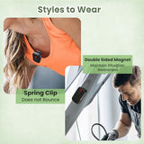 Portronics Talk Three Wearable Bluetooth Speaker with Mic, Magnetic/Spring Clip-On, Upto 10Hours Playtime, IPX5 Water/Dust Resistant, Bluetooth 5.3v, Big Buttons, Portable Speaker with Microphone