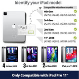 WIWU iPad Pro 11 inch Case with Keyboard(2022 4th-2018 1st), Smart Keyboard Folio Magnetic Detachable and Wireless Keyboard with Trackpad for Apple iPad Pro 11,Backlit