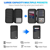 WIWU Black Nylon Women's RFID Blocking Passport Holder (MATE-01)