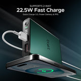 boAt EnergyShroom PB300 Air 10000 mAh 22.5W Pocket Size Power Bank with Compact and Lightweight Design, LED Battery Display, 12 Layer Smart IC Protection & Smart Power Management(Carbon Black)