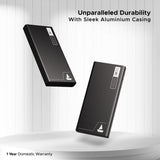boAt EnergyShroom PB300 Air 10000 mAh 22.5W Pocket Size Power Bank with Compact and Lightweight Design, LED Battery Display, 12 Layer Smart IC Protection & Smart Power Management(Carbon Black)