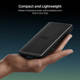 boAt EnergyShroom PB300 Air 10000 mAh 22.5W Pocket Size Power Bank with Compact and Lightweight Design, LED Battery Display, 12 Layer Smart IC Protection & Smart Power Management(Carbon Black)