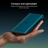 boAt EnergyShroom PB300 Air 10000 mAh 22.5W Pocket Size Power Bank with Compact and Lightweight Design, LED Battery Display, 12 Layer Smart IC Protection & Smart Power Management(Carbon Black)