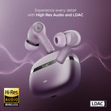 boAt Nirvana Ion ANC Pro Truly Wireless in Ear Ear Buds w/Hi-Res Audio w/LDAC, Upto 32 dB ANC, 120 Hrs Playback, Crystal Bionic Sound Powered by HiFi, ENx Tech, Hearables App(Blazing Comet)