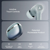 boAt Nirvana Ion ANC Pro Truly Wireless in Ear Ear Buds w/Hi-Res Audio w/LDAC, Upto 32 dB ANC, 120 Hrs Playback, Crystal Bionic Sound Powered by HiFi, ENx Tech, Hearables App(Blazing Comet)