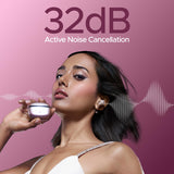 boAt Nirvana Ion ANC Pro Truly Wireless in Ear Ear Buds w/Hi-Res Audio w/LDAC, Upto 32 dB ANC, 120 Hrs Playback, Crystal Bionic Sound Powered by HiFi, ENx Tech, Hearables App(Blazing Comet)