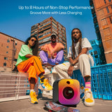 boAt PartyPal 63 Pro Bluetooth Speaker with 30 W Signature Sound, Customizable RGB LEDs, Wireless Mic, Upto 8 hrs Playback, BTv5.3, TWS Mode, Bass Boost, AUX & Port(Midnight Black)