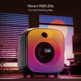 boAt PartyPal 63 Pro Bluetooth Speaker with 30 W Signature Sound, Customizable RGB LEDs, Wireless Mic, Upto 8 hrs Playback, BTv5.3, TWS Mode, Bass Boost, AUX & Port(Midnight Black)