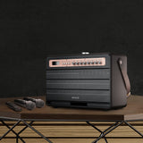 Aiwa Bluetooth Speaker | Long Battery Life | Built-in Microphone | karaoke speaker with 2 wireless microphones | MI-X450 Enigma 450 W Bluetooth Home Audio Speaker (Rose Gold, Black, 2.1 Channel)