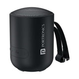 Portronics Soundpot 20W Wireless Bluetooth Portable Speaker with 360° immersive Sound, Upto 6 Hours Playtime, in Built Mic, TWS Mode, Easy Control, Strong Lanyard, Type C Fast Charging(Black)