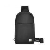 Amzgear WIWU Chest Bag For Men and Women Fashion Messenger Bag For Man Passport wallet with shoulder Strap, Travel cross body bag | Stylish Sling bag| Black