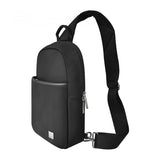 Amzgear WIWU Chest Bag For Men and Women Fashion Messenger Bag For Man Passport wallet with shoulder Strap, Travel cross body bag | Stylish Sling bag| Black