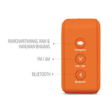 Saregama Carvaan Mini Shri Ram - Portable Music Player with Pre-Loaded Ram Charitmanas, Ram & Hanuman Bhajans | BT/FM/AM/AUX (Devotional Orange)