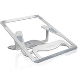 WIWU S100 Aluminum Laptop Stand, Ergonomic Detachable Computer Stand, Riser Holder Notebook Stand 10-16"" Laptops, Silver | 5 Heights of Adjustment Level