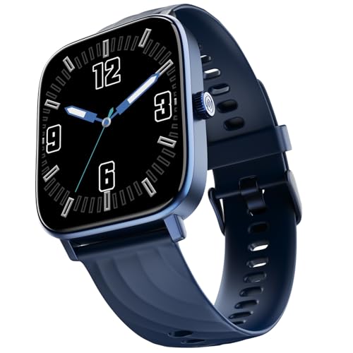 Noise New Macro Smart Watch with 2.0” HD Display,Metallic Finish BT Calling, Functional Crown, 7 Days Battery Life, Sleep Tracking, 200+ Watch Faces (Elite Black)