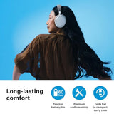 Sennheiser Momentum 4 Wireless Over Ear Headphones Designed in Germany - Bluetooth ANC 4 Digital Mics for Crystal Cear Calls,60H Battery, White