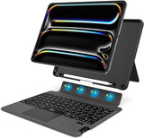 WIWU iPad Pro 11 inch Case with Keyboard(2022 4th-2018 1st), Smart Keyboard Folio Magnetic Detachable and Wireless Keyboard with Trackpad for Apple iPad Pro 11,Backlit