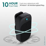 Portronics Talk Four 2W Wearable Bluetooth Speaker with Mic, Magnetic/Spring Clip-On, Upto 10Hours Playtime, IPX5 Water/Dust Resistant, Bluetooth 5.3v, Big Buttons, Portable Speaker with Microphone
