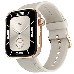 Noise ColorFit Pro 5 Smart Watch 1.85" AMOLED Display, BT Calling, New DIY Watch Faces, Smart Dock Design, Emergency SOS Tech, Emoji Support, 5X Faster Data Transfer, Instachargeᵀᴹ (Starlight Gold)