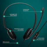 Sennheiser Epos Pc 8 Over-Ear Usb,Wired Voip Headphone With Mic(Black)