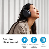 Sennheiser Momentum 4 Wireless Over Ear Headphones Designed in Germany - Bluetooth ANC 4 Digital Mics for Crystal Cear Calls,60H Battery, White