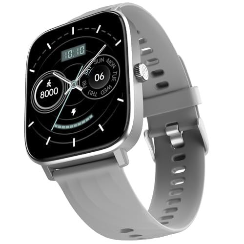 Noise New Macro Smart Watch with 2.0” HD Display,Metallic Finish BT Calling, Functional Crown, 7 Days Battery Life, Sleep Tracking, 200+ Watch Faces (Elite Black)