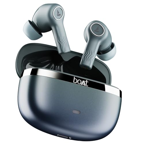 boAt Nirvana Ion ANC Pro Truly Wireless in Ear Ear Buds w/Hi-Res Audio w/LDAC, Upto 32 dB ANC, 120 Hrs Playback, Crystal Bionic Sound Powered by HiFi, ENx Tech, Hearables App(Blazing Comet)