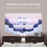 Portronics Beem 480 Smart LED Projector with 1080p Full HD Resolution, 5100 Lumens, Built in OTT Apps(White)