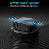 Portronics Beem 490 Smart LED Projector with 1080p Full HD, Streaming Apps (Netflix, Prime Video, Hotstar), Automatic Focus, Auto Keystone Correction, 6000 Lumens, Bluetooth, Wi-fi, 5W Speaker (Grey)