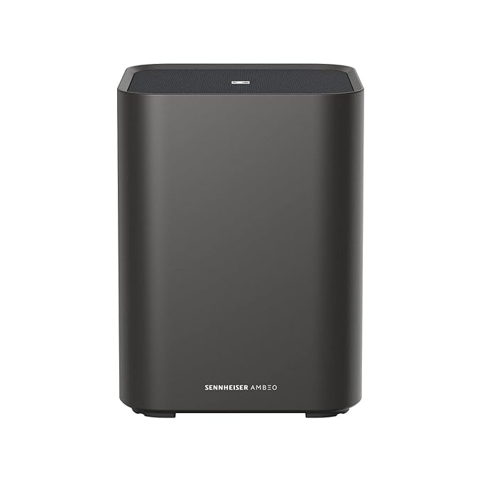 SENNHEISER AMBEO Sub for TV&Music- Immersive 3D Surround Sound-Thundering Deep Bass down to 27 Hz - 8" Subwoofer with a 350W Class D Amplifier - Compatible with AMBEO Soundbar family. 2 Years Warranty