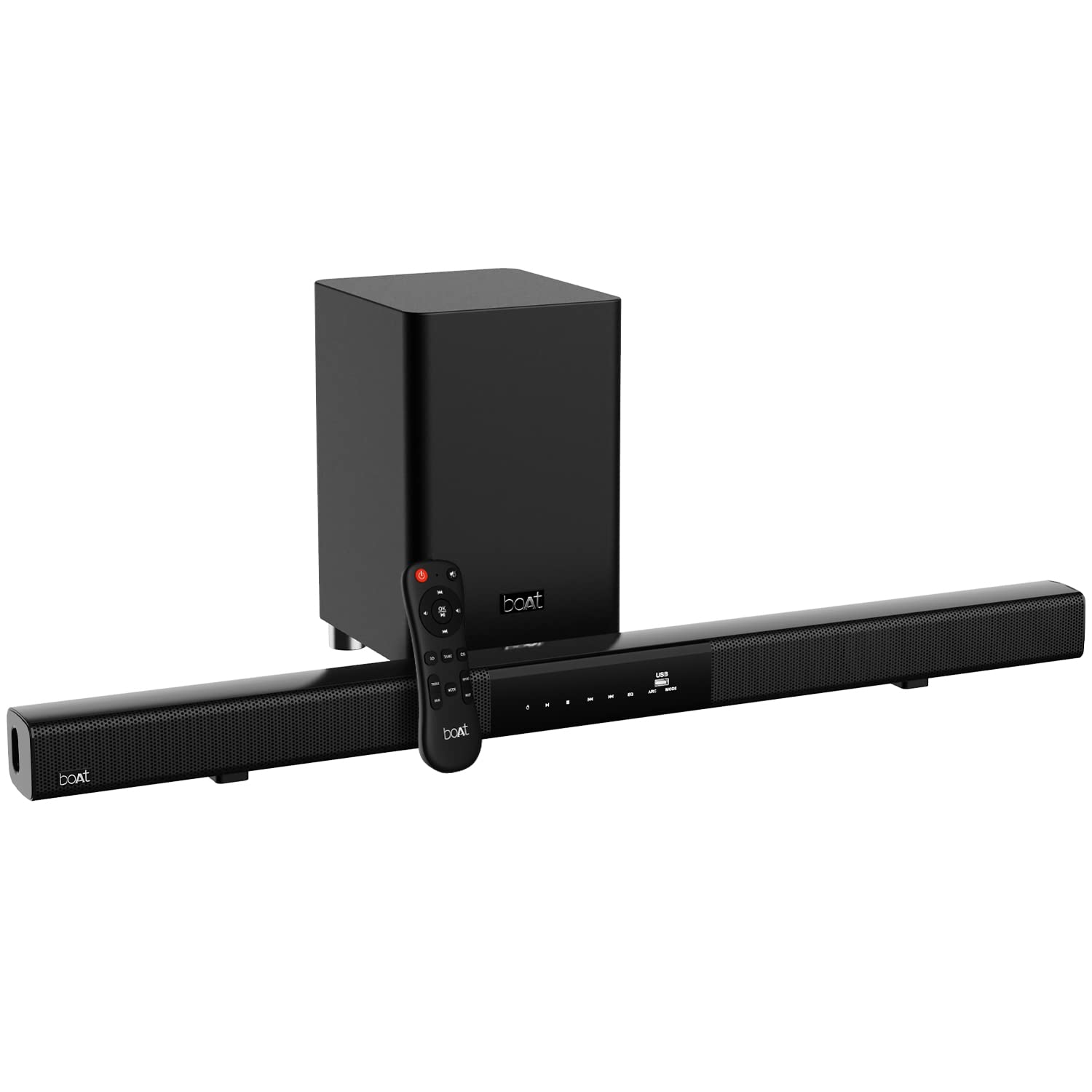 boAt Aavante Bar 4000DA with Dolby Atmos 3D 200 W Bluetooth Soundbar (Premium Black, 2.1 Channel)