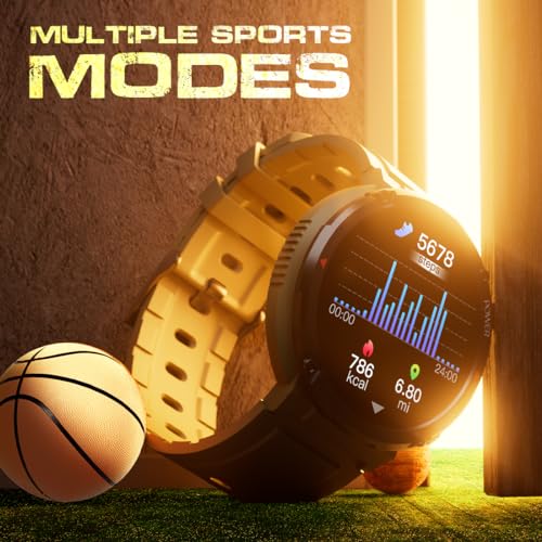 Fire-Boltt Armour, Sporty Rugged Outdoor Smart Watch with a 1.6" High-Resolution HD Display, Shockproof Metal Body, Bluetooth Calling 600 mAh Battery