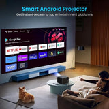 Portronics Beem 460 Smart LED Projector with 1080p Full HD, 4000 Lumens, Streaming Apps (Netflix, Prime Video, Hotstar), Automatic Focus, Auto Keystoning, Bluetooth, Wi-fi, 10W Speakers (Black)