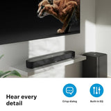 Sennheiser AMBEO Soundbar Mini- 250 Watts Immersive 3D Audio for TV, Movies & Music - Multiple Connectivity (Bluetooth, Wi-Fi), Alexa Built-in & Dolby Atmos, Designed in Germany, 2 Yr Warranty