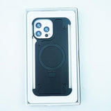 CASE CLUB Back Cover Case for iPhone 15 Pro Max Soft Flexible Shockproof Protective Pivot Metal Matte Armor Kickstand Case
