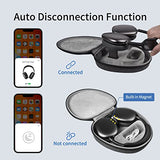WIWU AirPods Max Case with Sleep Mode, Ethylene Vinyl Acetate Upgraded Smart Case for Headphones, Ultra-Slim Travel Carrying Case with Staying Power, Hard Shell Storage Bag (Gray)