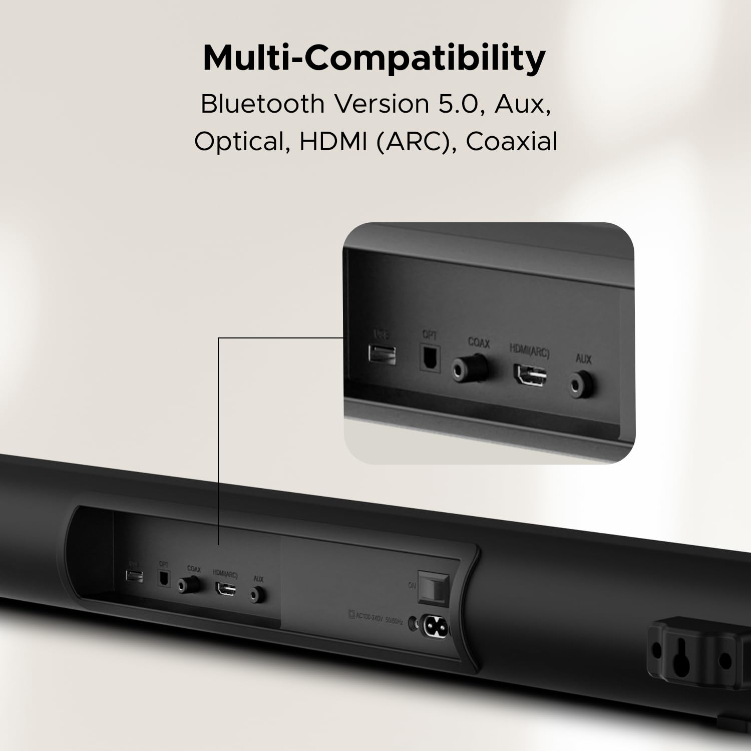 boAt Aavante Bar 4000DA with Dolby Atmos 3D 200 W Bluetooth Soundbar (Premium Black, 2.1 Channel)