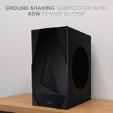 boAt Aavante Bar 1500 2.1 Channel Home Theatre Soundbar with 120W Signature Sound, Wired Subwoofer, Multiple Connectivity Modes, Entertainment EQ Modes and Sleek Finish (Black)