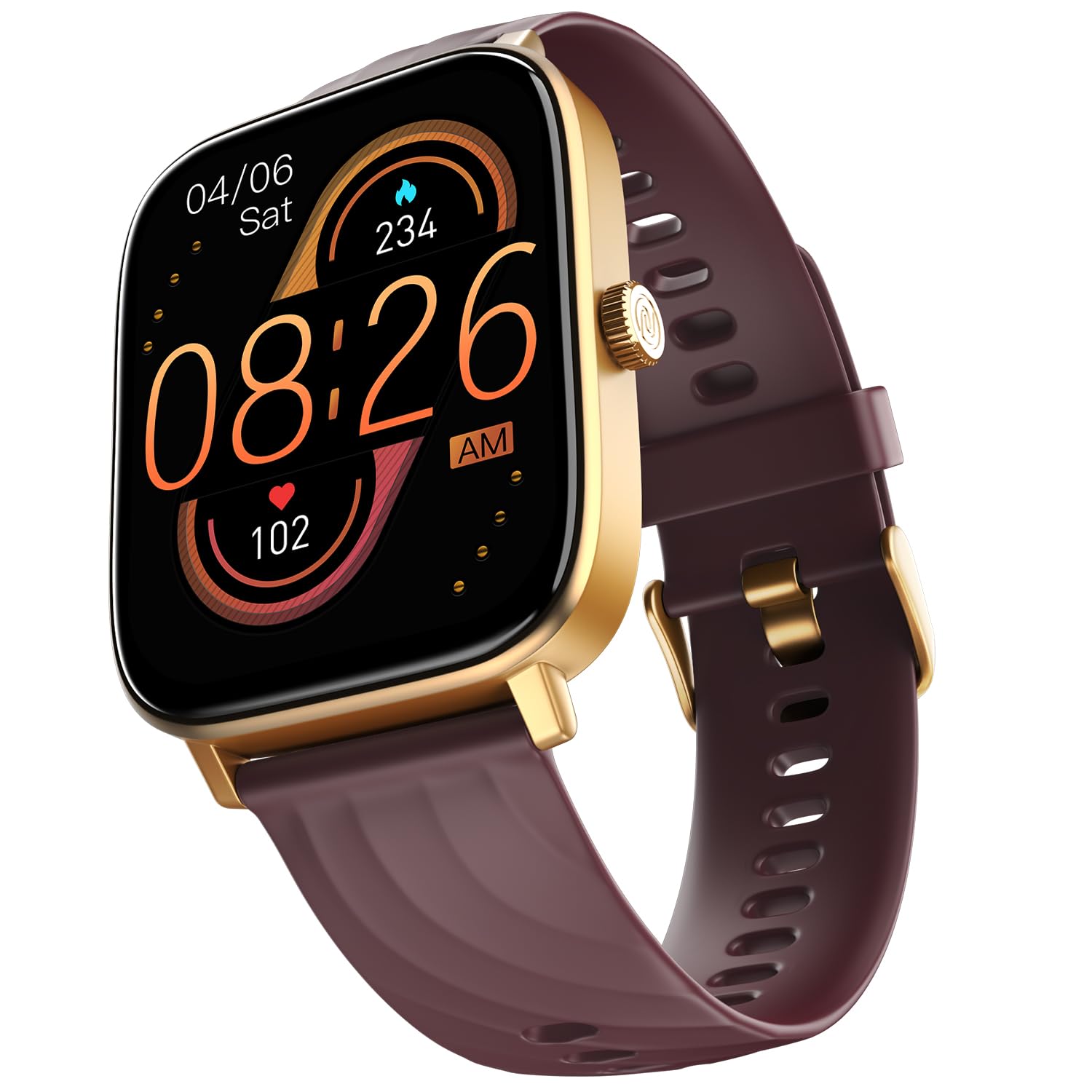 Noise New Macro Smart Watch with 2.0” HD Display,Metallic Finish BT Calling, Functional Crown, 7 Days Battery Life, Sleep Tracking, 200+ Watch Faces (Elite Black)