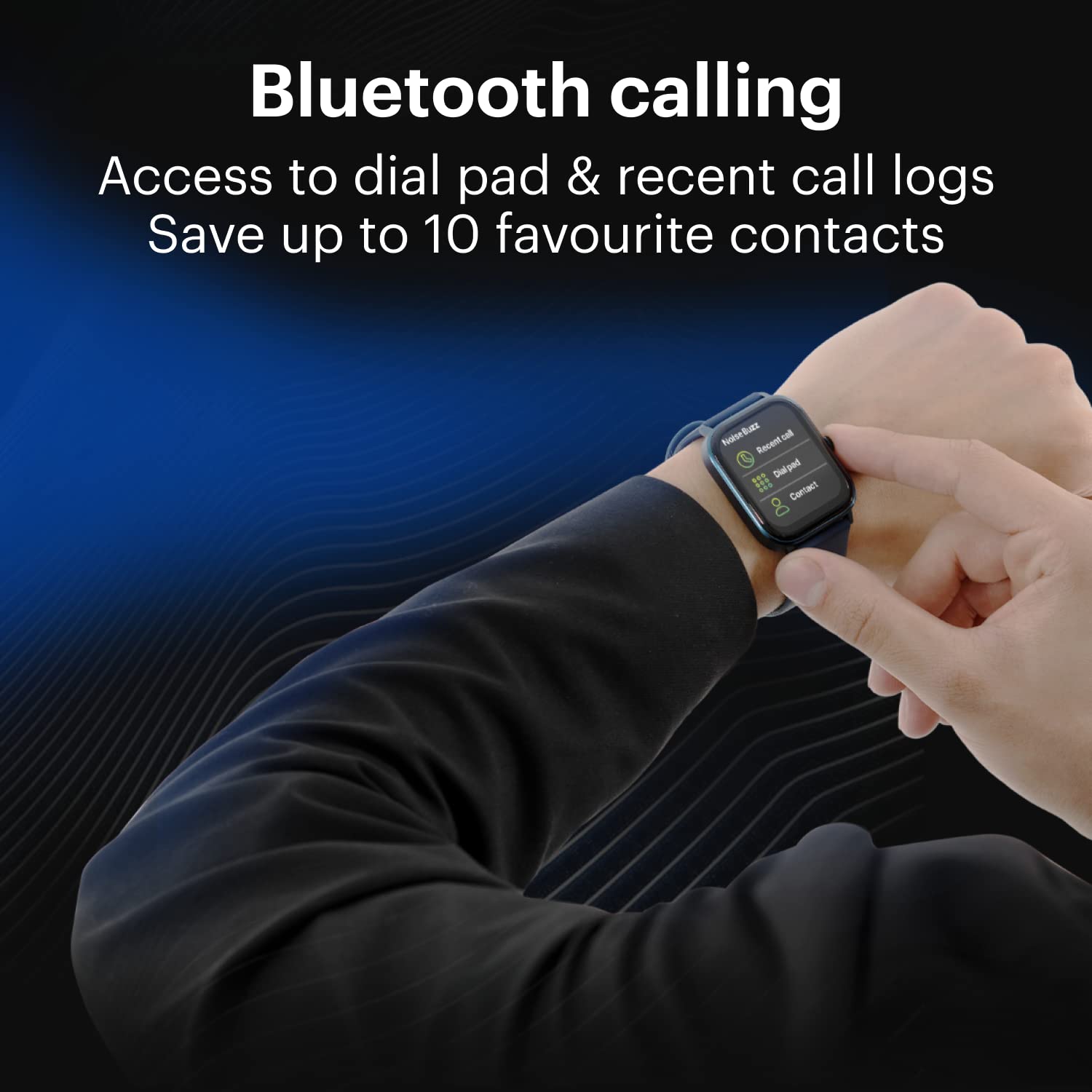 Noise New Macro Smart Watch with 2.0” HD Display,Metallic Finish BT Calling, Functional Crown, 7 Days Battery Life, Sleep Tracking, 200+ Watch Faces (Elite Black)
