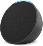 Amazon Echo Pop| Smart speaker with Alexa and Bluetooth| Loud sound, balanced bass, crisp vocals| Black