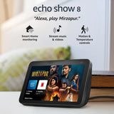 Amazon Echo Show 8  - Smart speaker with 8" HD screen, stereo sound & hands-free entertainment with Alexa 