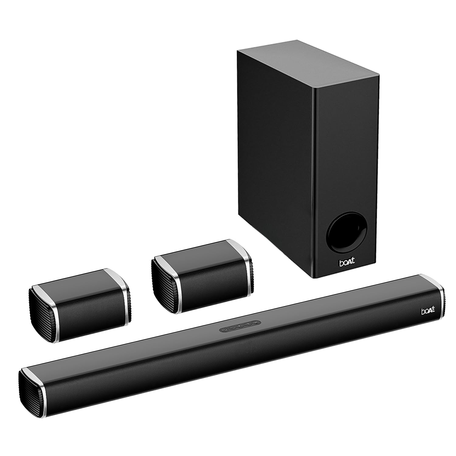 boAt Aavante Bar 4000DA with Dolby Atmos 3D 200 W Bluetooth Soundbar (Premium Black, 2.1 Channel)